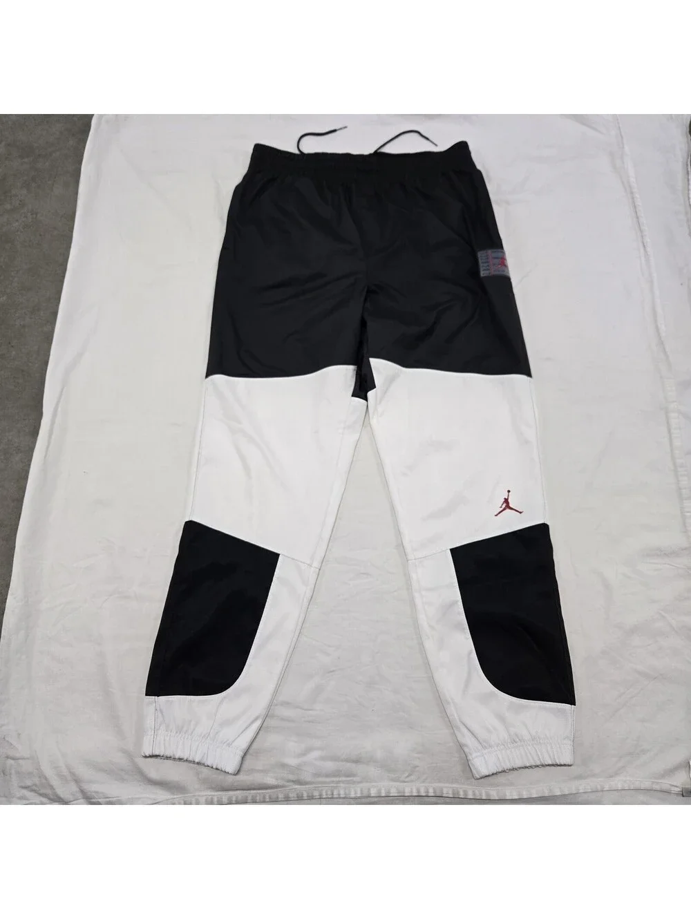 Men's LARGE Air Jordan Legacy AJ11 Concord Pants Black White Gym Red CU1504-010